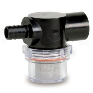Shurflo By Pentair Twist-On Water Strainer - 1/2" Barb Inlet - Clear Bowl
