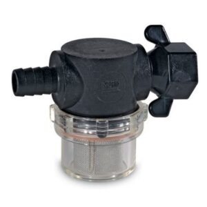 Shurflo By Pentair Swivel Nut Strainer - 1/2" Barb Inlet - Clear Bowl
