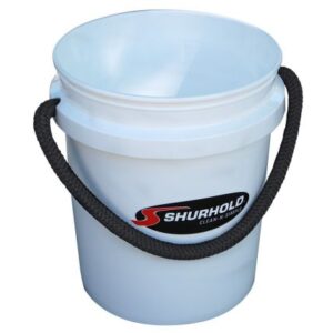 Shurhold World'S Best Rope Handle Bucket - 5 Gallon - White