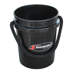 Shurhold World'S Best Rope Handle Bucket - 5 Gallon - Black