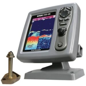 Si-Tex Cvs-126 Dual Frequency Color Echo Sounder W/600kw Thru-Hull Transducer 1700/50/200t-Cx