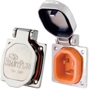 Smartplug 30 Amp Male Inlet Cover - Stainless Steel