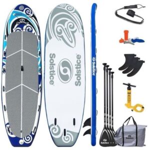Solstice Watersports 16' Maori Giant Inflatable Stand-Up Paddleboard W/Leash & 4 Paddles