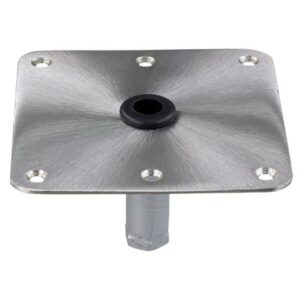 Springfield Kingpin 7" X 7" Stainless Steel Square Base (Threaded)