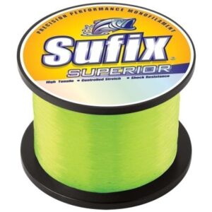 Sufix Superior Hi-Vis Yellow Monofilament - 12lb - 1100 Yds