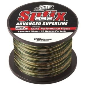 Sufix 832 Advanced Superline Braid - 10lb - Camo - 1200 Yds