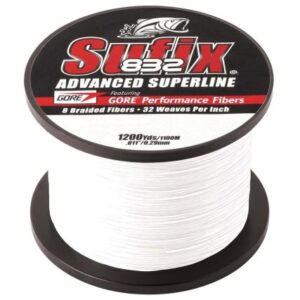 Sufix 832 Advanced Superline Braid - 15lb - Ghost - 1200 Yds