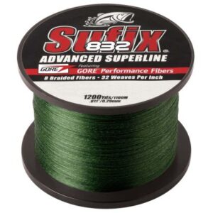 Sufix 832 Advanced Superline Braid - 20lb - Low-Vis Green - 1200 Yds