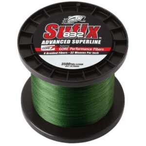 Sufix 832 Advanced Superline Braid - 15lb - Low-Vis Green - 3500 Yds