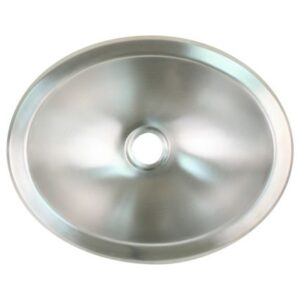 Scandvik Brushed Ss Oval Sink - 13.25" X 10.5"
