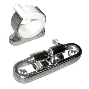 Taco Stainless Steel Adjustable Reel Hanger Kit W/Rod Tip Holder - Adjusts From 1.875" - 3.875"