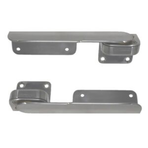 Taco Command Ratchet Hinges - 9-3/8" - Polished 316 Stainless Steel - Pair