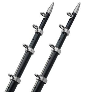 Taco 18' Telescopic Outrigger Poles Hd 1-1/2" - Black/Silver