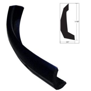 Taco Semi-Rigid Rub Rail Kit - Black W/No Insert - 30'