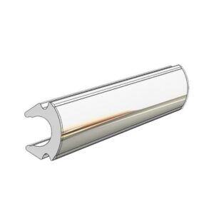 Taco Rub Rail Insert - Flexible Chrome - 80'