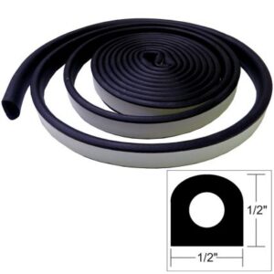 Taco Weather Seal - 10'L X 1/2"W X 1/2"H - Black
