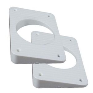 Taco Wedge Plates F/Grand Slam Outriggers - White