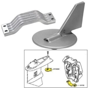 Tecnoseal Anode Kit W/Hardware - Yamaha 150-200hp - Zinc