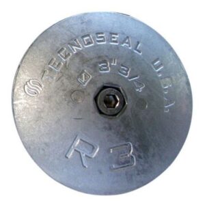 Tecnoseal R3al Rudder Anode - Aluminum - 3-3/4" Diameter