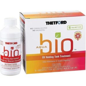 Thetford Aquabio Rv Holding Tank Treatment - Citrus Twist Scent - 6-Pack Of 8oz Bottles