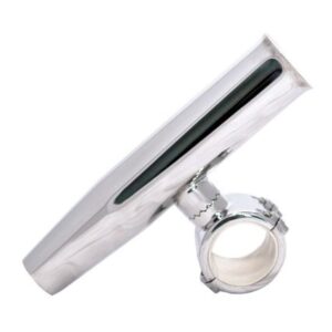 Tigress 1" Polished Ss Adjustable Clamp-On Rod Holder