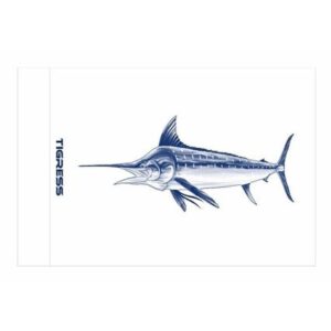 Tigress White Marlin Release Flag - 12" X 18"