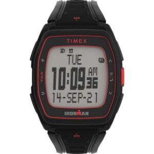 Timex Ironman T300 Silicone Strap Watch - Black/Red