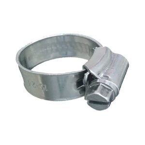Trident Marine 316 Ss Non-Perforated Worm Gear Hose Clamp - 3/8" Band - 7/16"&Ndash;21/32" Clamping Range - 10-Pack - Sae Size 4