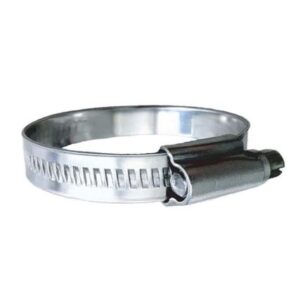 Trident Marine 316 Ss Non-Perforated Worm Gear Hose Clamp - 15/32" Band - (1-3/4" &Ndash; 2-1/4") Clamping Range - 10-Pack - Sae Size 28