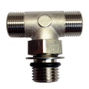 Uflex Boss Style T-Fitting - Nickel - Orb 6 To 3/8" Comp