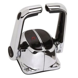 Uflex&Nbsp;Twin Lever Top Mount Control W/Neutral Lock & Trim Switch - Chrome