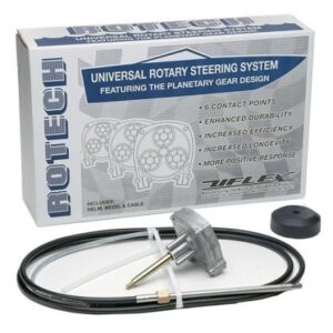 Uflex Rotech 11' Rotary Steering Package - Cable, Bezel, Helm