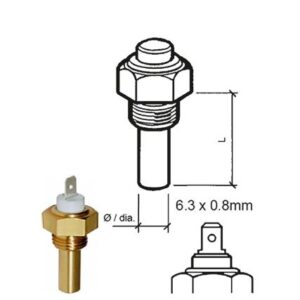 Veratron Coolant Temperature Sensor - 40 Degreec To120 Degreec - 3/8 -18 Nptf Thread
