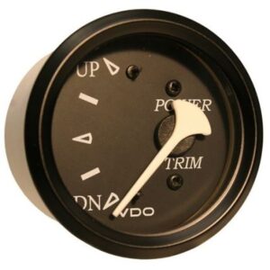 Vdo Cockpit Marine Trim Gauge - F/Evinrude And Johnson Engines - Black Dial/Bezel