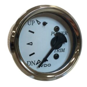 Vdo Cockpit Marine 52mm (2-1/16") Trim Gauge F/Volvo/Mercury/Yamaha 2001+ Engines - White Dial/Chrome Bezel