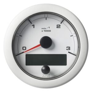 Veratron 3-3/8" (85mm) Oceanlink Nmea 2000 Tachometer - 3000 Rpm - White Dial & Bezel