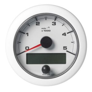 Veratron 3-3/8" (85mm) Oceanlink Nmea 2000 Tachometer - 5000 Rpm - White Dial & Bezel
