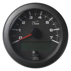 Veratron 3-3/8" (85mm) Oceanlink Nmea 2000 Tachometer - 7000 Rpm - Black Dial & Bezel