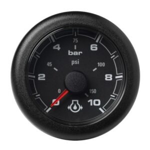 Veratron 52mm (2-1/16") Oceanlink Engine Oil Pressure Gauge -10 Bar/150 Psi - Black Dial & Bezel