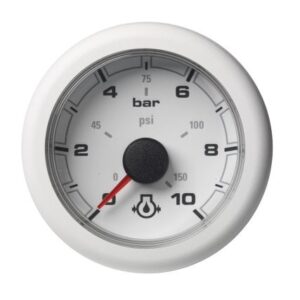Veratron 52mm (2-1/16") Oceanlink Engine Oil Pressure - 10 Bar/150 Psi - White Dial & Bezel