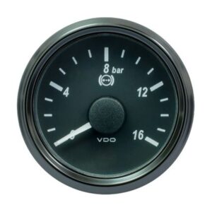 Vdo Singleviu 52mm (2-1/16") Brake Pressure Gauge - 16 Bar - 0-4.5v