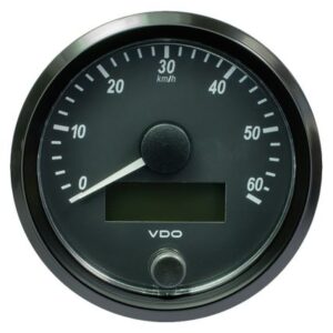 Vdp Singleviu 80mm (3-1/8") Speedometer - 60 Km/H