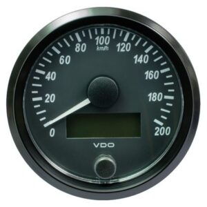 Vdo Singleviu 80mm (3-1/8") Speedometer - 200 Km/H