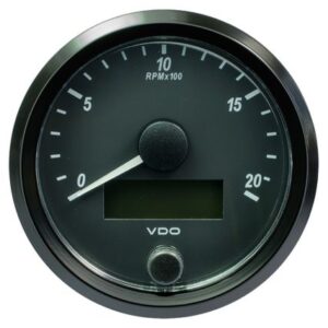 Vdo Singleviu 80mm (3-1/8") Tachometer - 2000 Rpm