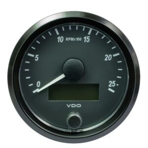 Vdo Singleviu 80mm (3-1/8") Tachometer - 2500 Rpm