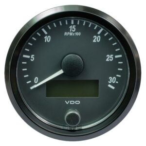 Vdo Singleviu 80mm (3-1/8") Tachometer - 3000 Rpm
