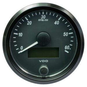Vdo Singleviu 80mm (3-1/8") Tachometer - 6,000 Rpm