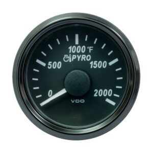Vdo Singleviu 52mm (2-1/16") Exhaust Gas Temp. Gauge - 2000 Degreef