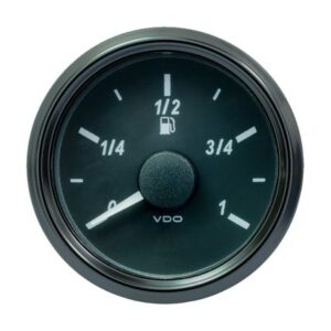 Vdo Singleviu 52mm (2-1/16") Fuel Level Gauge - Euro - 90-5 Ohm