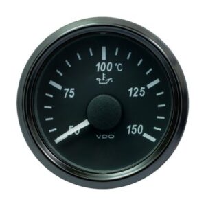 Vdo Singleviu 52mm (2-1/16") Oil Temp. Gauge - 150 Degree C - 322-18 Ohm